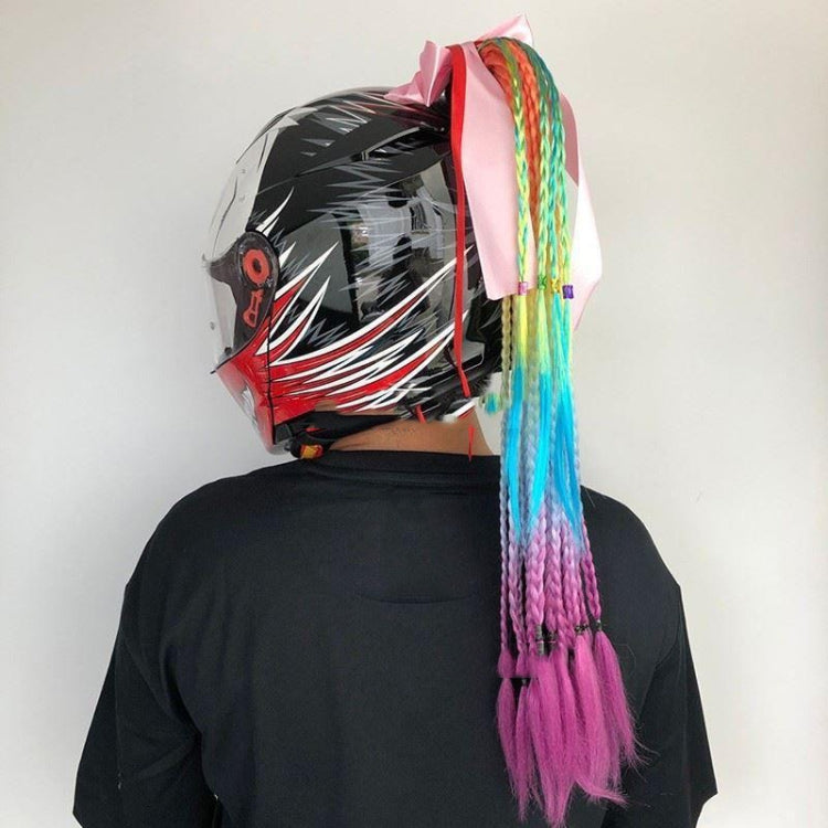 Bowknot Braid Hand-Woven Gradient Color Chemical Fiber Dirty Braid