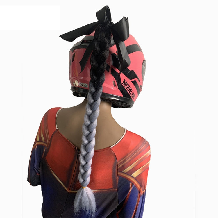 Hand-Woven Chemical Fiber Gradient Color Helmet Twist Braid