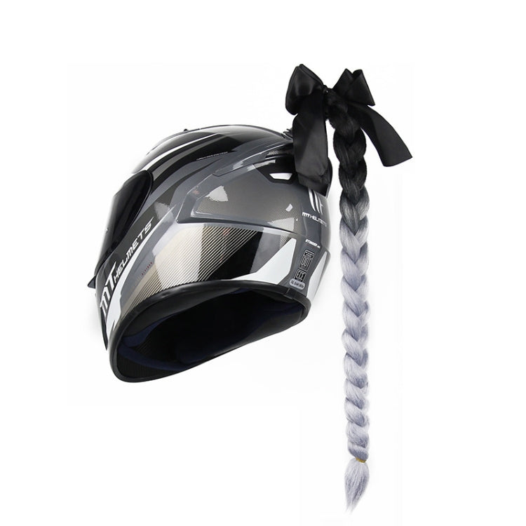 Hand-Woven Chemical Fiber Gradient Color Helmet Twist Braid