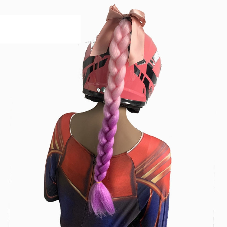Hand-Woven Chemical Fiber Gradient Color Helmet Twist Braid