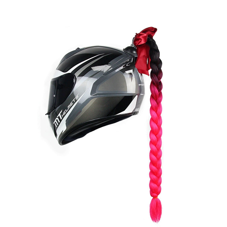 Hand-Woven Chemical Fiber Gradient Color Helmet Twist Braid