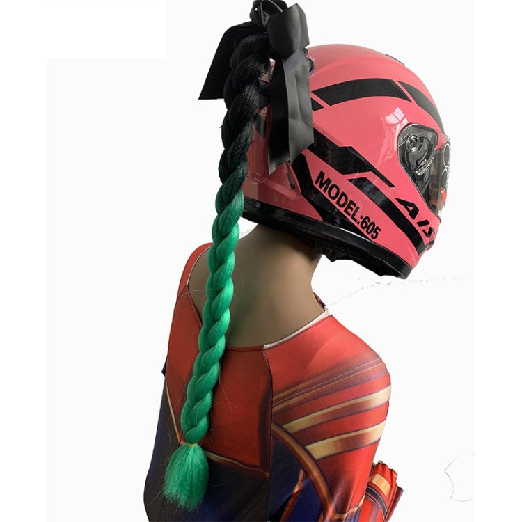Hand-Woven Chemical Fiber Gradient Color Helmet Twist Braid