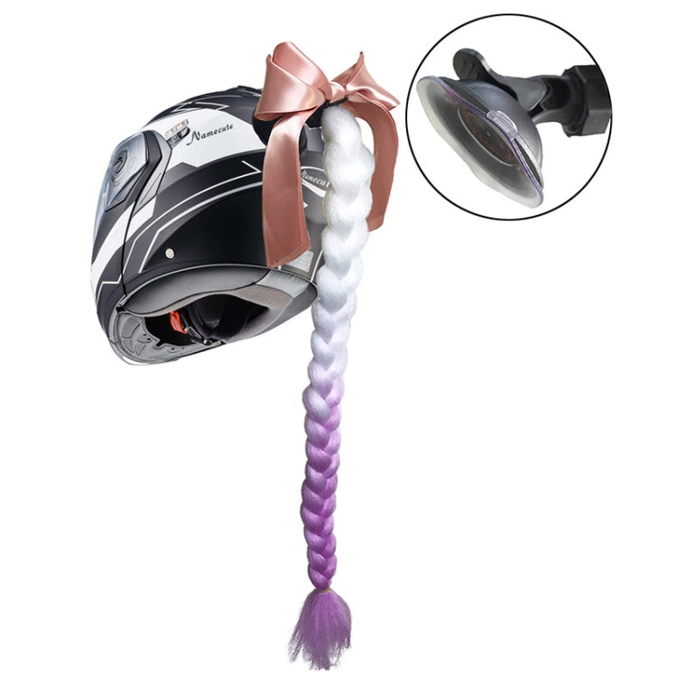 Hand-Woven Chemical Fiber Gradient Color Helmet Twist Braid