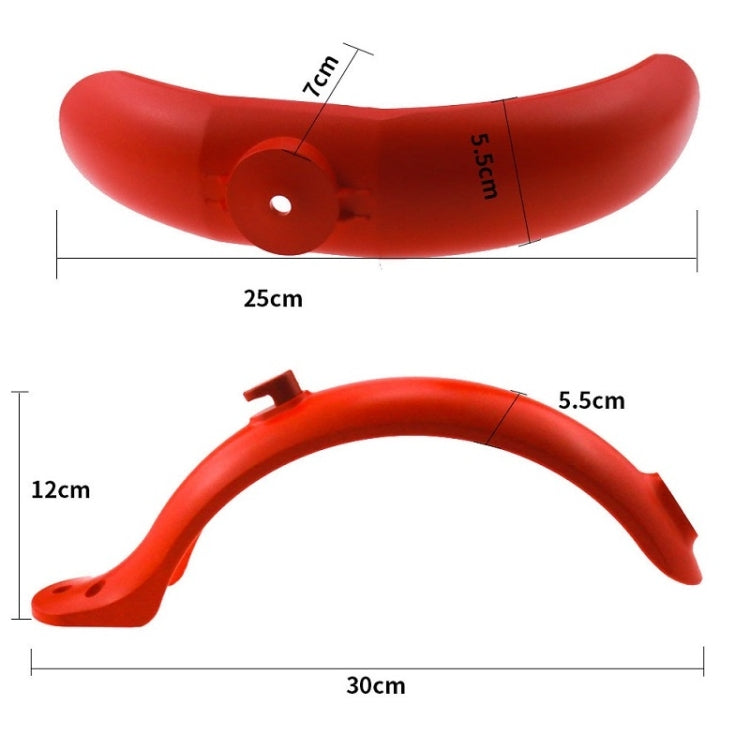 Electric Scooter Modified Fenders for Xiaomi Mijia M365 / M365 Pro, Specification: Front Fender+Rear Fender (With Hook+Screws+Tools)