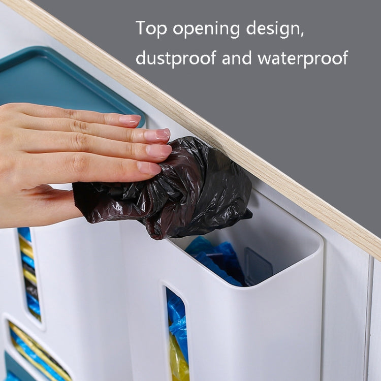 2 PCS Garbage Bag Storage Box Wall-Mounted Extraction Plastic Bag Storage Box Portable Kitchen Storage Box