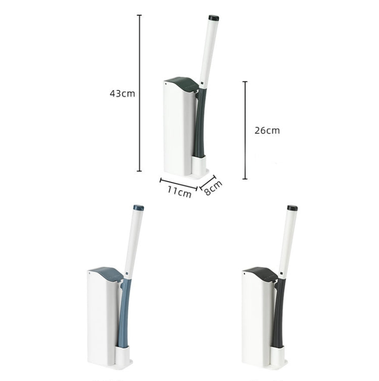 Disposable Toilet Brush Set Bathroom Comes With Cleaning Fluid Brush(Green)