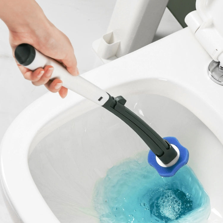 Disposable Toilet Brush Set Bathroom Comes With Cleaning Fluid Brush(Green)
