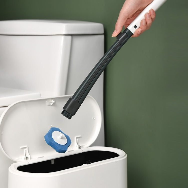 Disposable Toilet Brush Set Bathroom Comes With Cleaning Fluid Brush(Green)