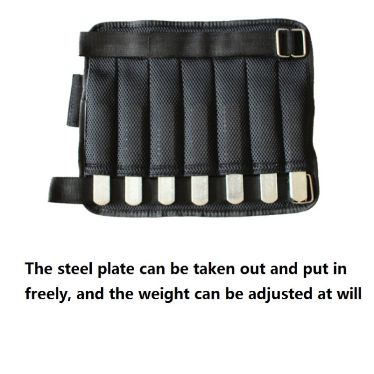Weight-Bearing Running Sandbag Leg&Hand Lead Steel Plate Adjustable Sports Invisible Sandbag, Weight: 1kg for Legs