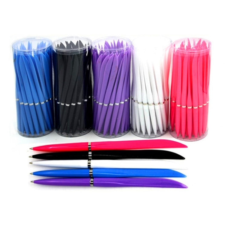 40 PCS 0.7mm Ballpoint Pen For Office Use Express Open Box Flat Knife Pen Random Colour Delivery