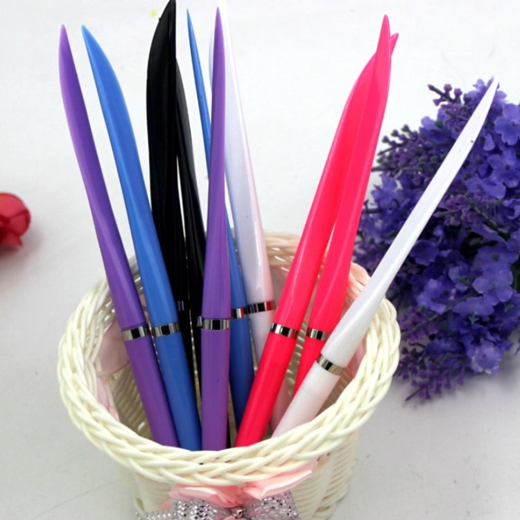 40 PCS 0.7mm Ballpoint Pen For Office Use Express Open Box Flat Knife Pen Random Colour Delivery