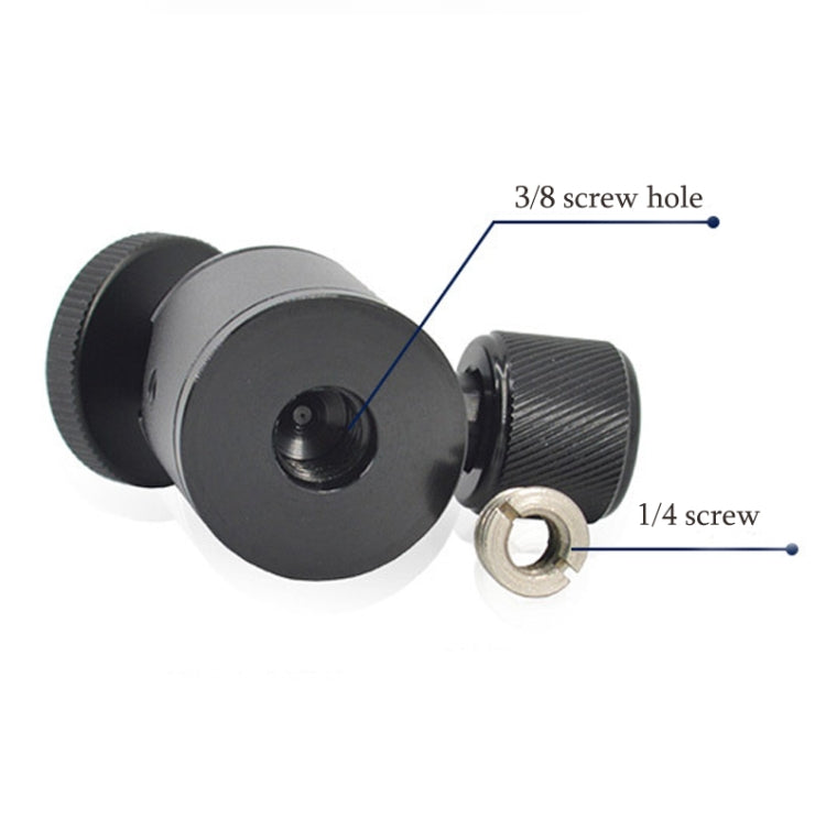 BH-901 Mini Desktop Aluminum Alloy Tripod Mini Ball Head 360 Degree Pan 90 Degree Tilt Tripod