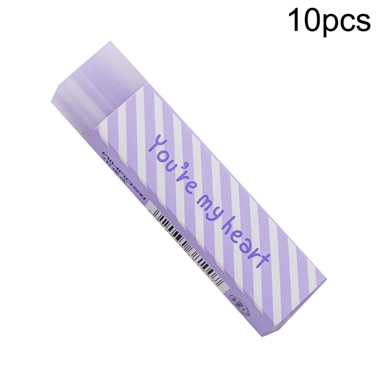 20 PCS Long Love Eraser Witing Painting Office & School Supplies Random Colour Delivery