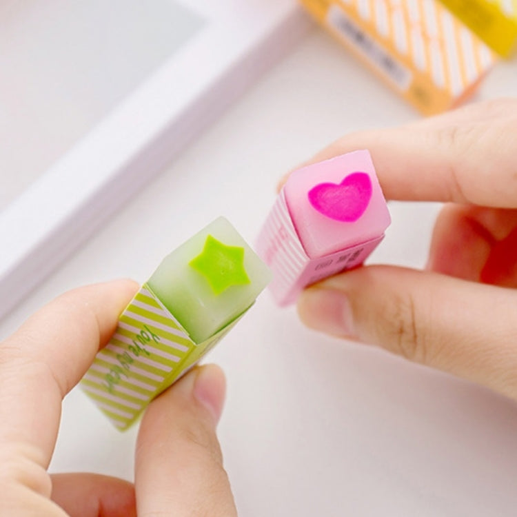 20 PCS Long Love Eraser Witing Painting Office & School Supplies Random Colour Delivery
