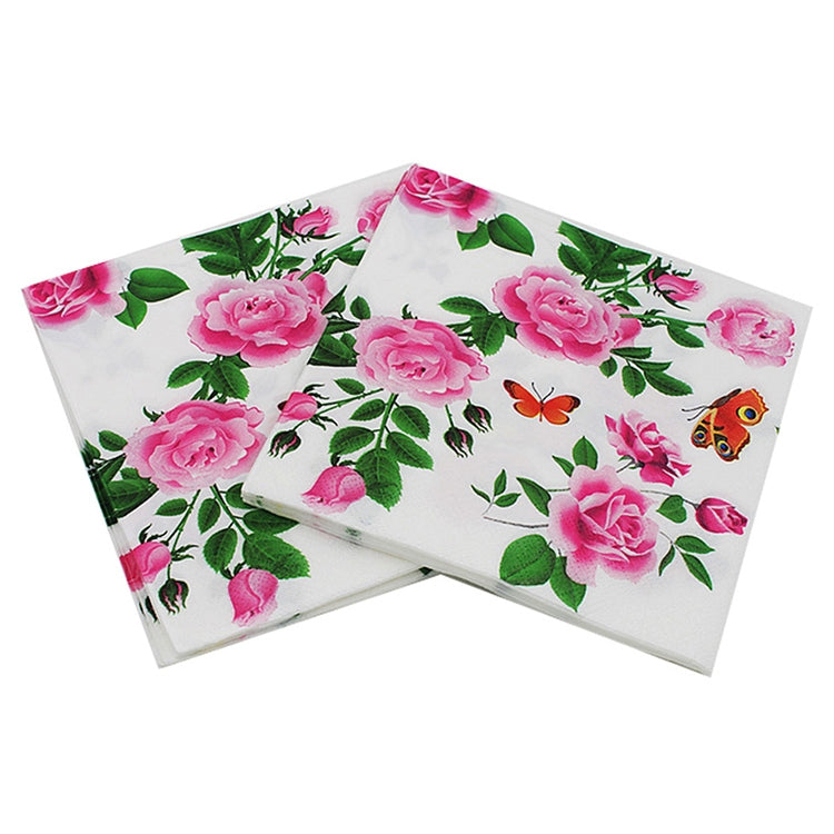 5 PCS Colorful Print Party Decoration Napkin Facial Tissue