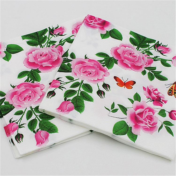 5 PCS Colorful Print Party Decoration Napkin Facial Tissue
