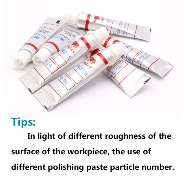 10 PCS W3.5 Grit 3000 Grit Diamond Abrasive Paste Needle Tube Grinding Polishing Lapping Compound Glass Metal Micron Tool