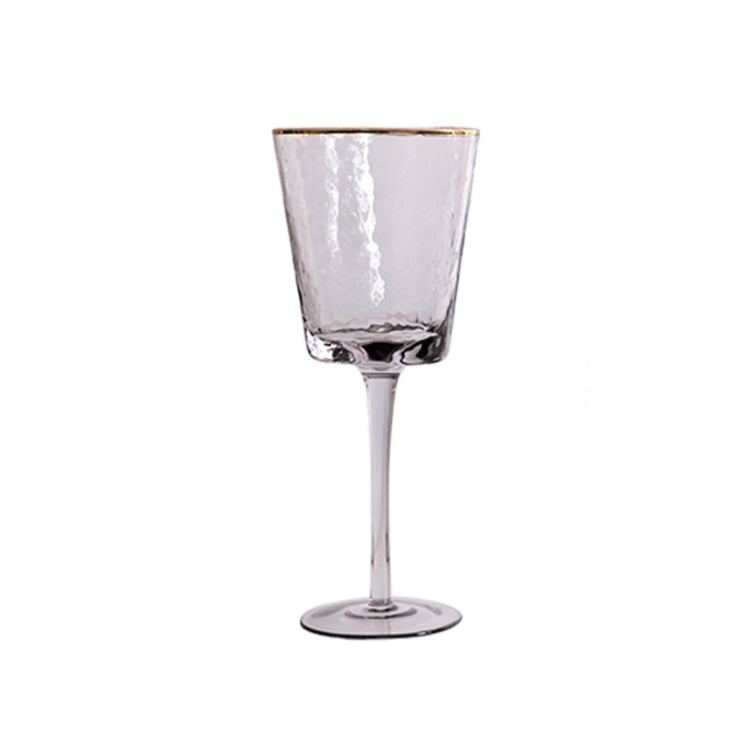 Hammered Phnom Penh Crystal Glass Goblet Wine Glass Glass Wine Glass, Standard sizes: Red Wine Glass (Gray)