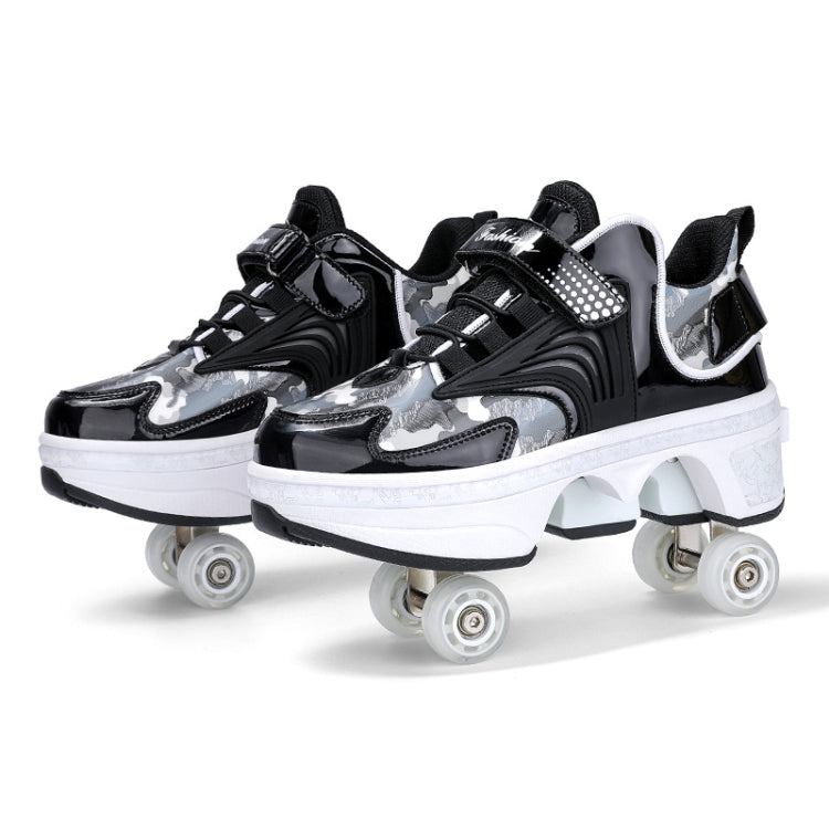 DF03 Children Walking Shoes Four-wheel Retractable Roller Skates, Size: