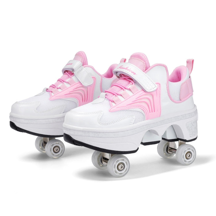 DF03 Children Walking Shoes Four-wheel Retractable Roller Skates, Size: