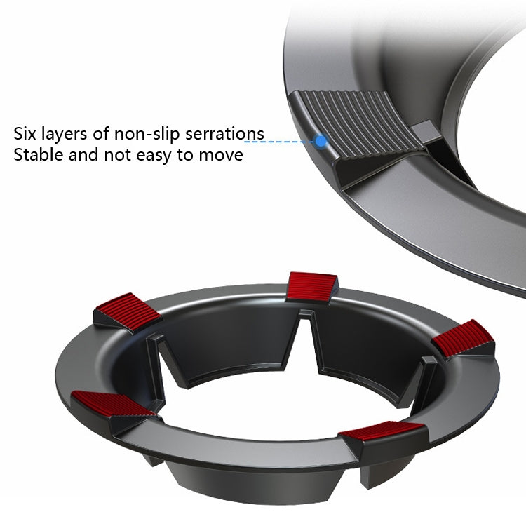 Household Gas Stove Windshield Cast Iron Gas Stove Bracket Flame Gathering Cover Energy-Saving Cover, Specification: 4 Claws Without Stand