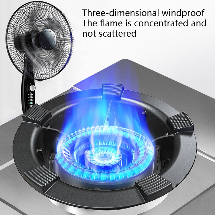 Household Gas Stove Windshield Cast Iron Gas Stove Bracket Flame Gathering Cover Energy-Saving Cover, Specification: 4 Claws Without Stand