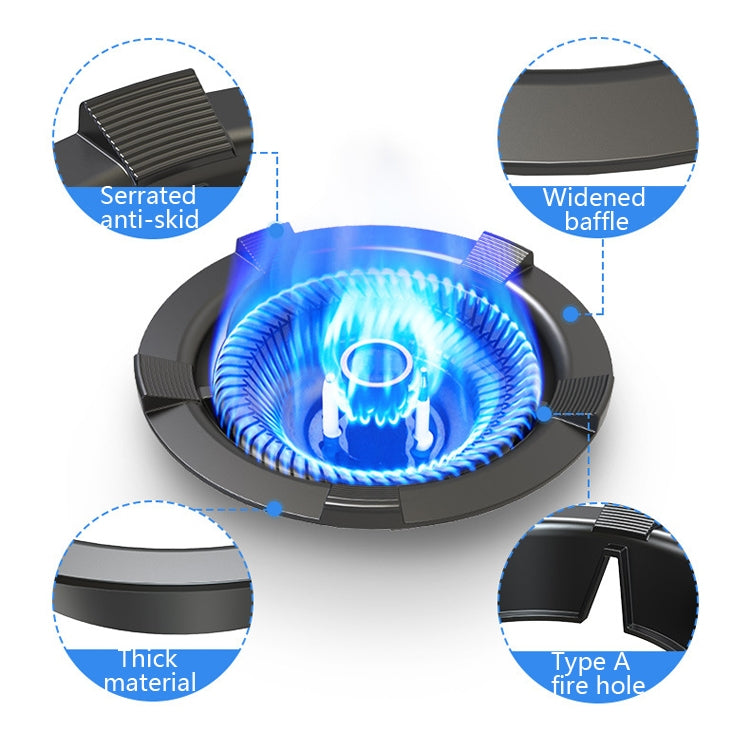 Household Gas Stove Windshield Cast Iron Gas Stove Bracket Flame Gathering Cover Energy-Saving Cover, Specification: 5 Claws Without Stand
