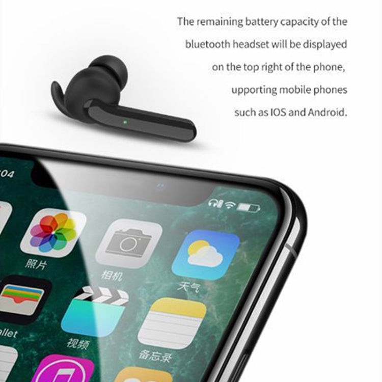V1 TWS Noise Cancelling Binaural Stereo Digital Display Wireless Bluetooth Earphone