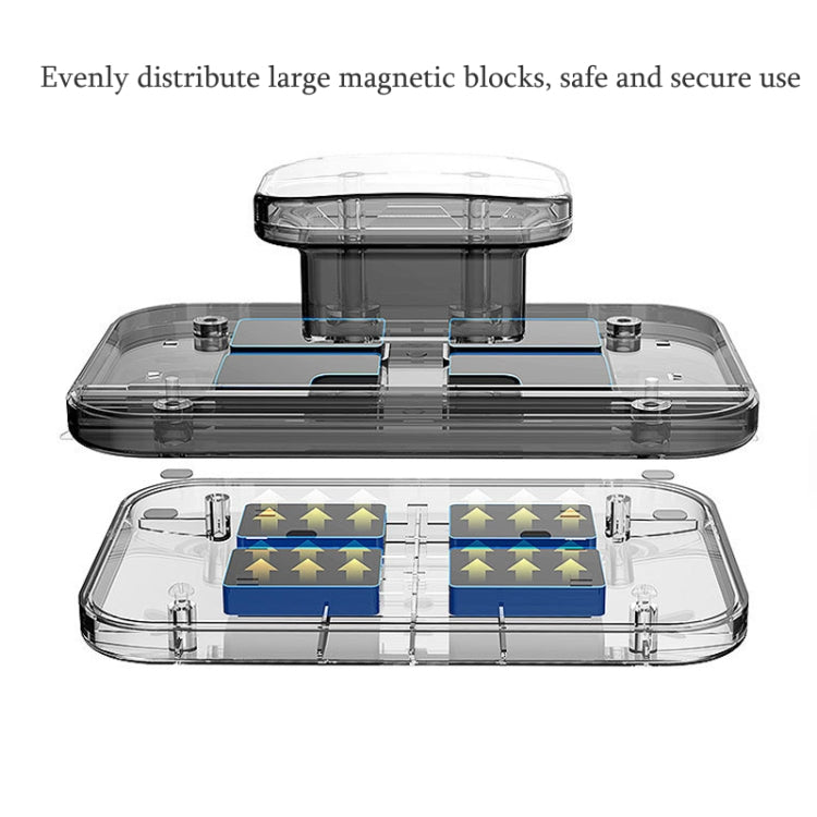 Adjustable Magnetic Glass Wiper Double-Sided Magnetic Window Wiper High-Level Insulating Glass Cleaner, Specification: Rectangle 18-30mm