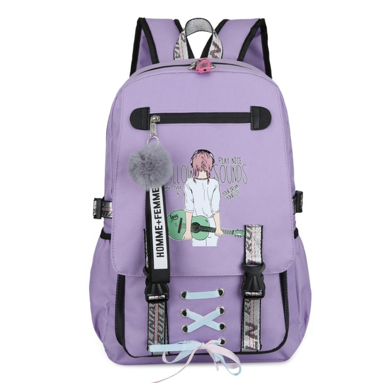 Sports and Leisure USB Charging Anti-Theft Backpack