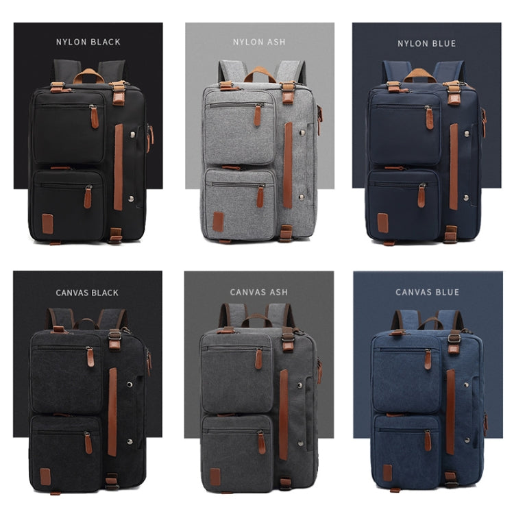 10001 Business Computer Backpack Multifunctional Simple Waterproof Nylon Travel Backpack, Size: 15.6 inch