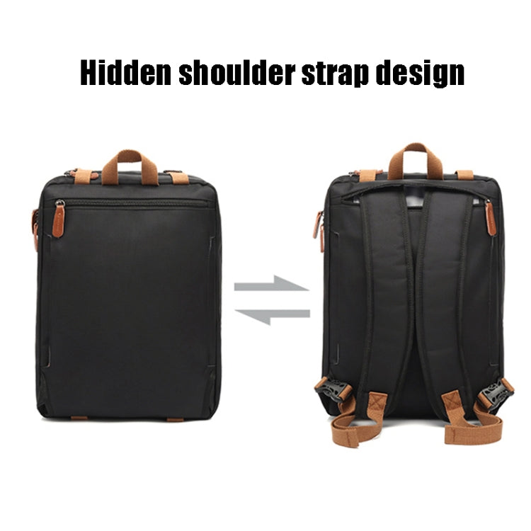 10001 Business Computer Backpack Multifunctional Simple Waterproof Nylon Travel Backpack, Size: 15.6 inch