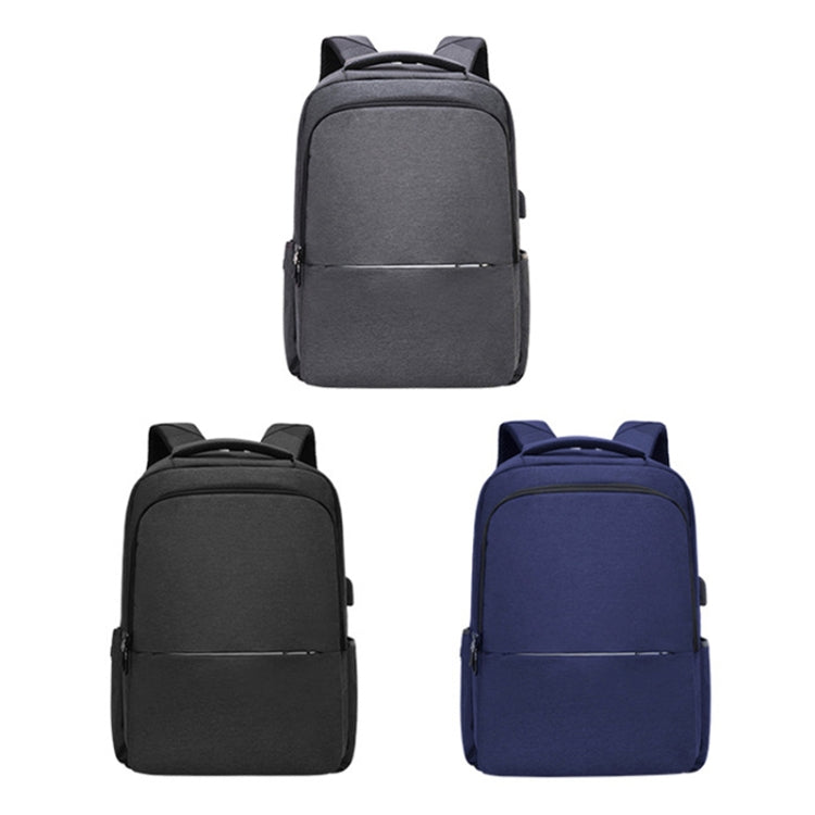 78789 Large-Capacity Business Computer Backpack With External USB Charging Port(Black)