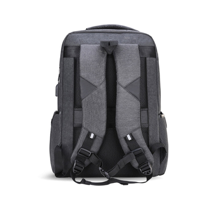 78789 Large-Capacity Business Computer Backpack With External USB Charging Port(Black)