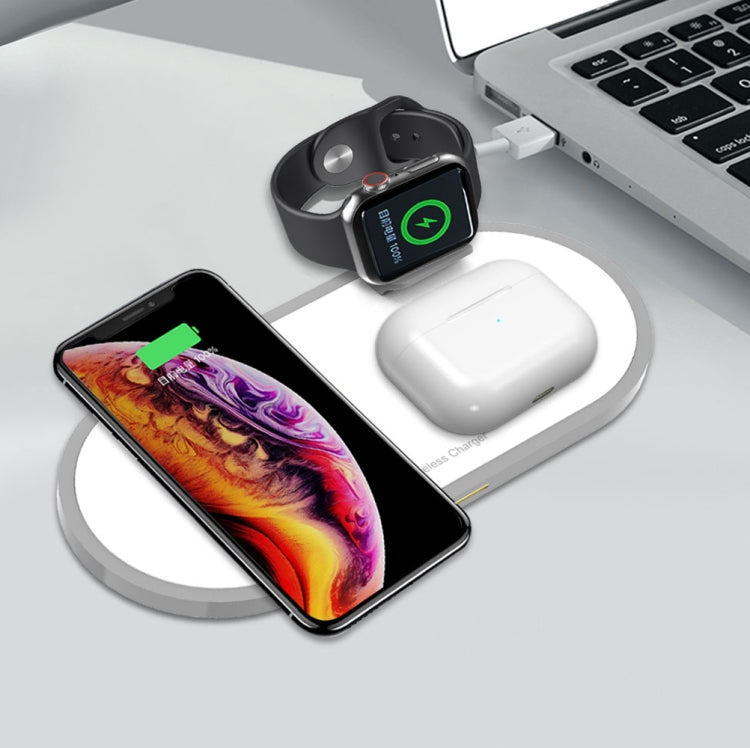H15 3 In 1 Wireless Charger Holder Charging Station For iPhone / Apple Watch / AirPods
