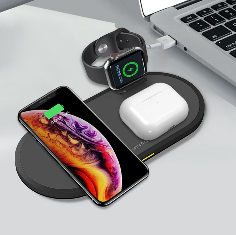 H15 3 In 1 Wireless Charger Holder Charging Station For iPhone / Apple Watch / AirPods