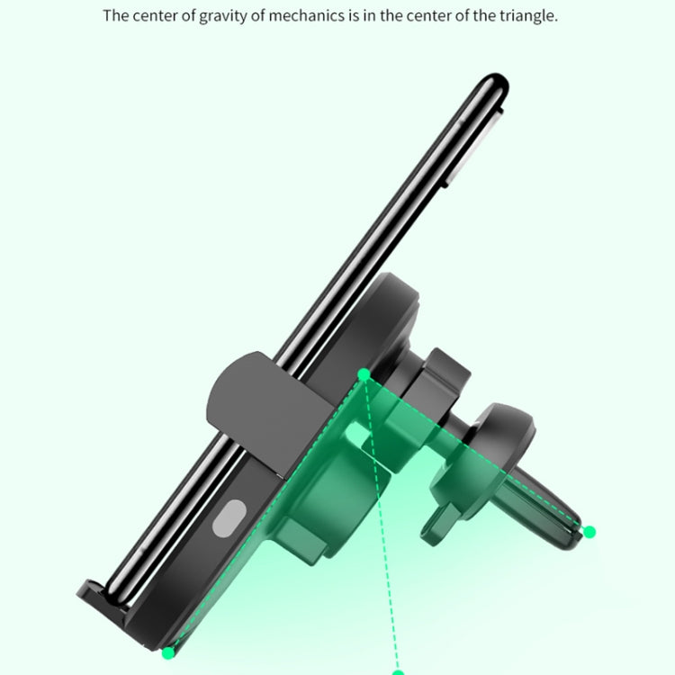 H8 15W Car Phone Holder Auto-Sensing Three Linkage Fast Charge Wireless Car Charger