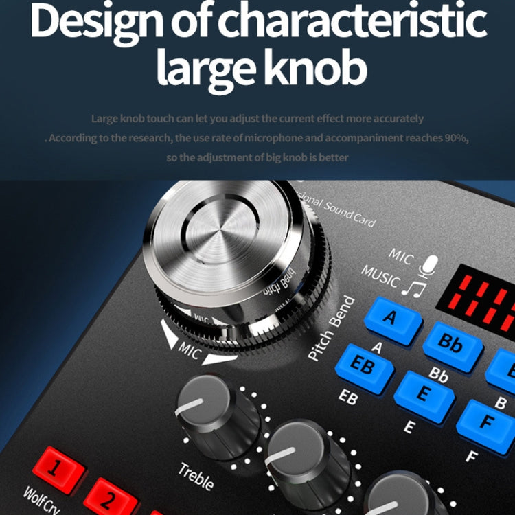 N1 Sound Card Anchor Live Broadcast Equipment Mobile Phone Computer Recording Karaoke Sound Processor