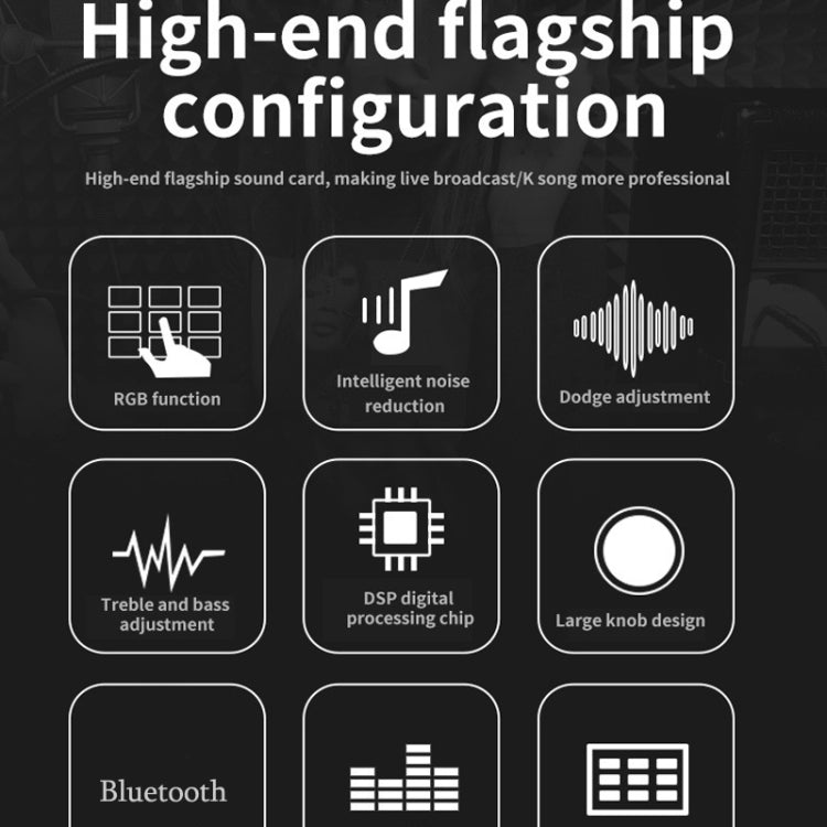 N1 Sound Card Anchor Live Broadcast Equipment Mobile Phone Computer Recording Karaoke Sound Processor
