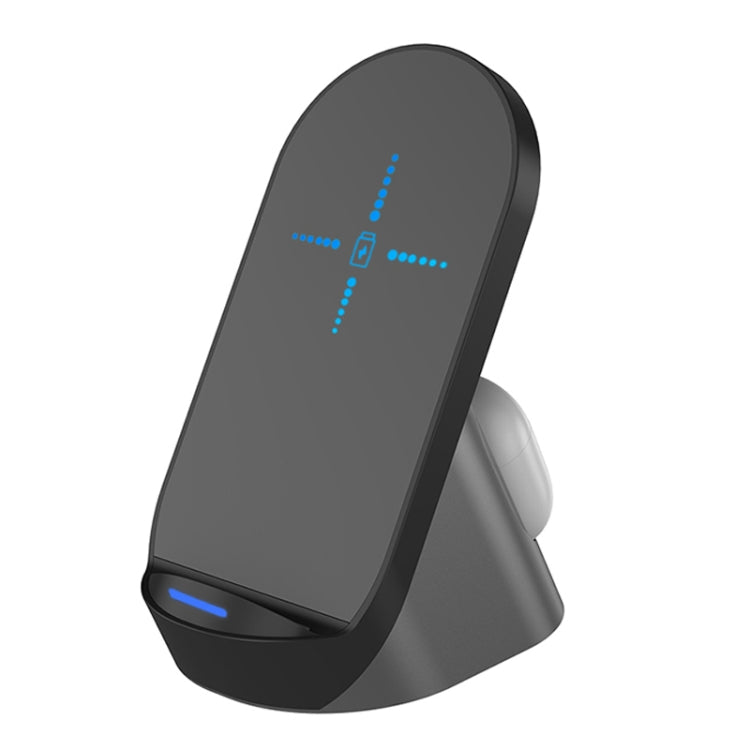 H19 2 In 1 Multifunction Quick Vertical Wireless Charger for iPhone, AirPods and other Android Smart Phones