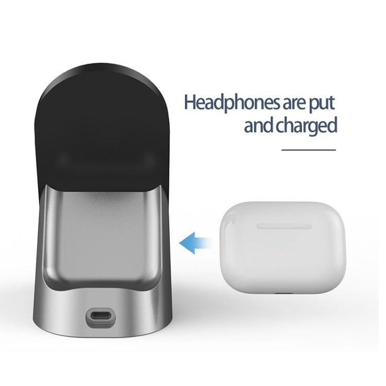 H19 2 In 1 Multifunction Quick Vertical Wireless Charger for iPhone, AirPods and other Android Smart Phones