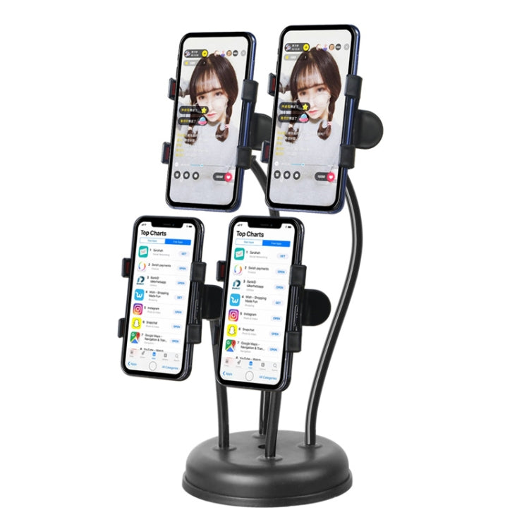 Mobile Phone Live Broadcast Stand Anchor Selfie Beauty Four-Position Desktop Stand, Specification: Only Stand