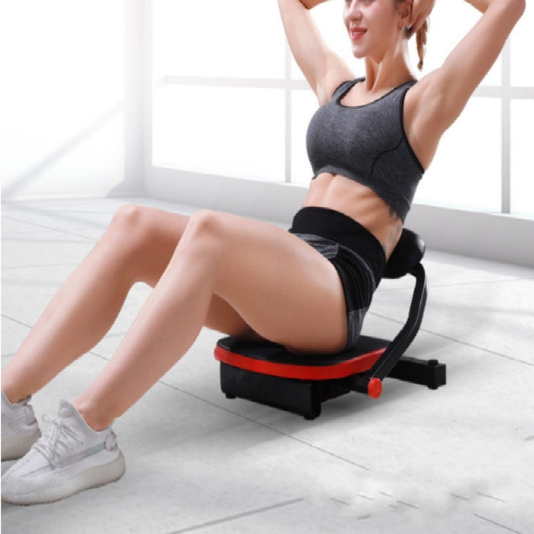 Black Portable Household Fitness Equipment Abdomen Machine, Specification:Four springs
