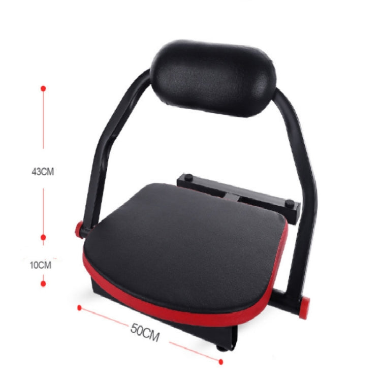 Black Portable Household Fitness Equipment Abdomen Machine, Specification:Four springs