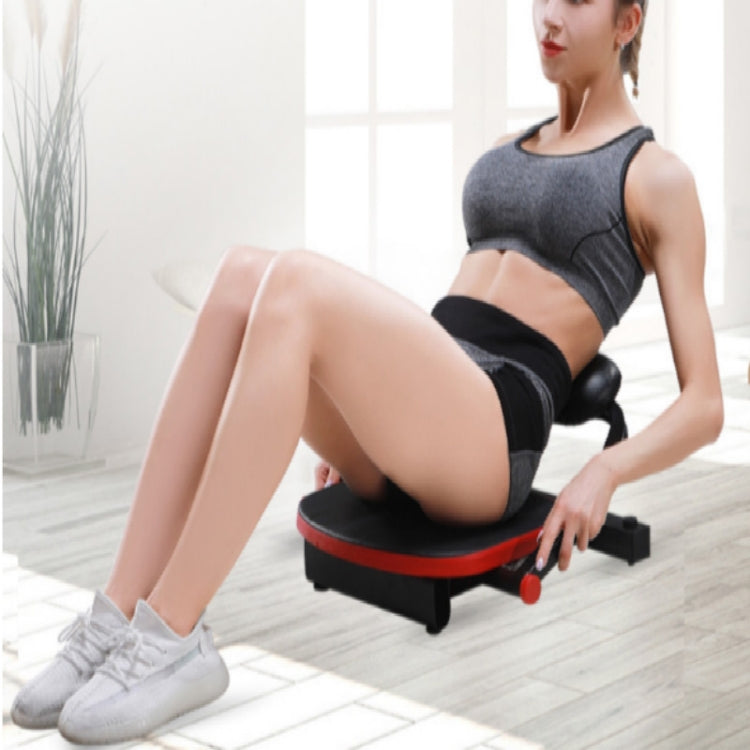 Black Portable Household Fitness Equipment Abdomen Machine, Specification:Four springs