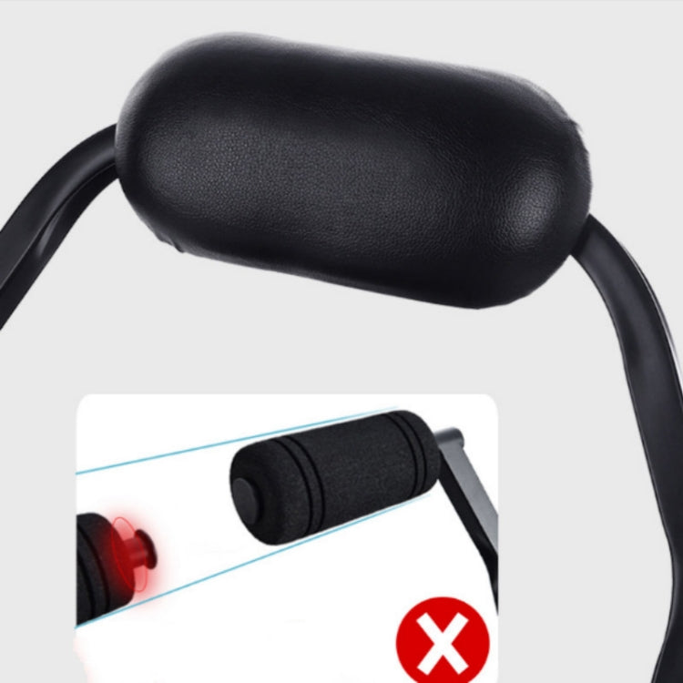 Black Portable Household Fitness Equipment Abdomen Machine, Specification:Four springs + Bluetooth Counting