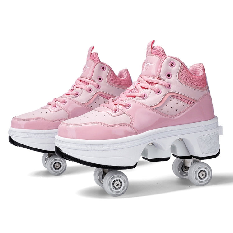 DF06 Walking Shoes Four-wheel Retractable Roller Skates, Size: