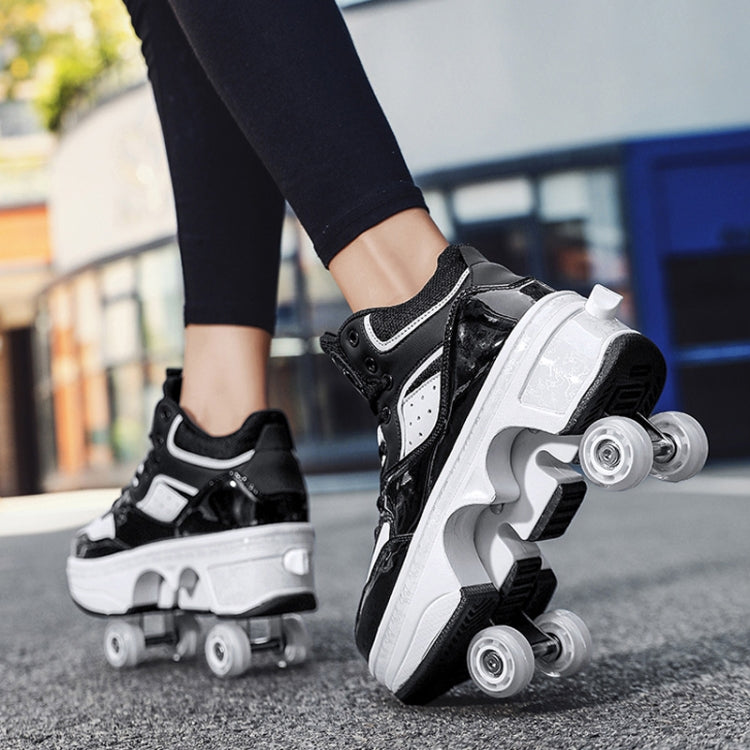 DF06 Walking Shoes Four-wheel Retractable Roller Skates, Size:
