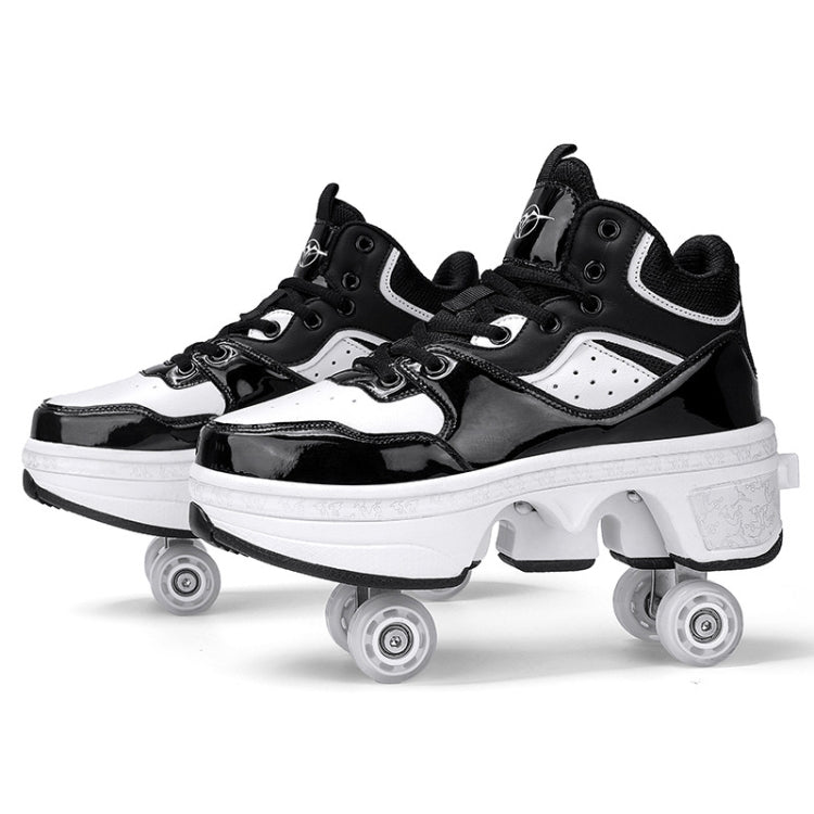 DF06 Walking Shoes Four-wheel Retractable Roller Skates, Size: