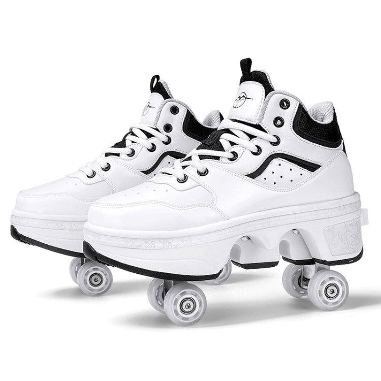 DF06 Walking Shoes Four-wheel Retractable Roller Skates, Size: